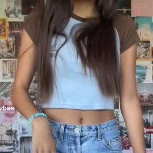 cropped baseball t shirt ⚾️⚾️⚾️